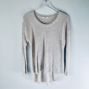 Madewell cross-stitch knit sweater